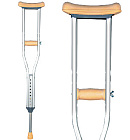 Костыли  подмышечные алюминиевые 10021 (рост 140-160 см)